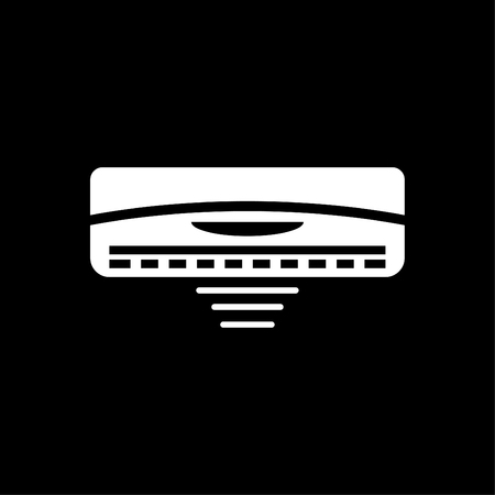 Air condition icon vector whiteのイラスト素材