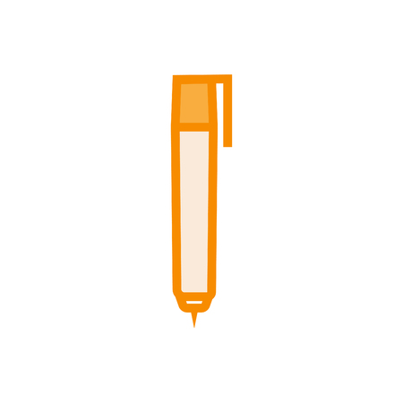 Pen line icon - pen outline vector colorfulのイラスト素材