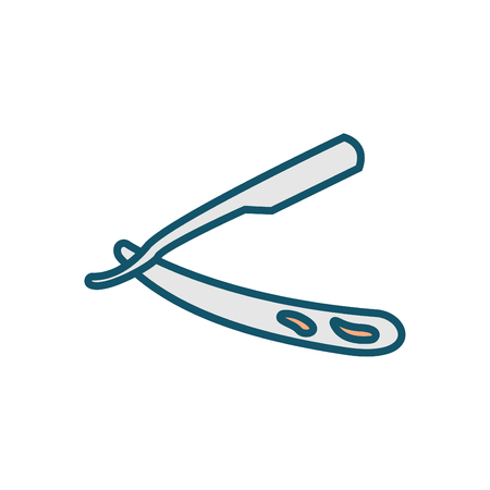 Razor line icon - razor linear vector colorfulのイラスト素材