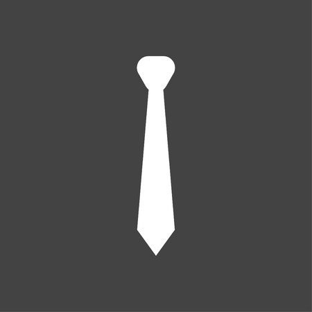 Tie Icon Whiteのイラスト素材