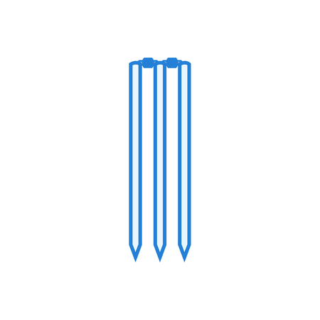 Cricket wicket icon - linear style vectorのイラスト素材