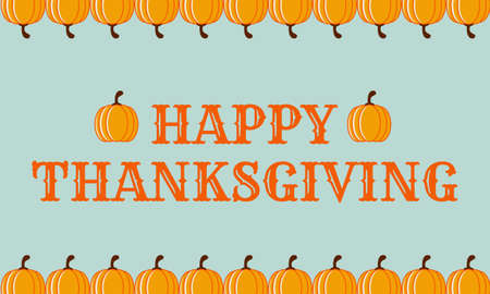 Happy Thanksgiving Illustration Background Pumpkinのイラスト素材