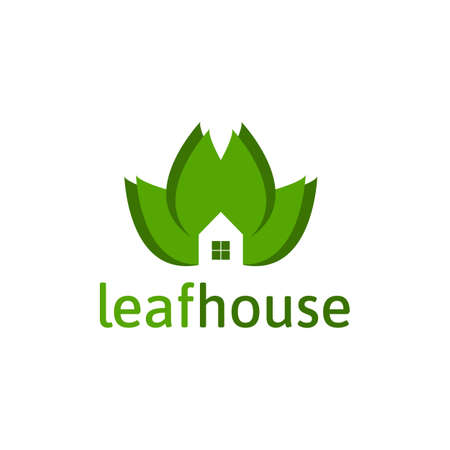 Green house illustration icon.のイラスト素材
