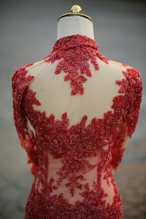 Detail of Beautiful Indonesian Tarditional Kebayaの写真素材