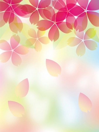 The season of a cherry tree  のイラスト素材