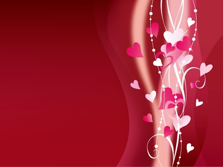 The illustration of the lovely heart のイラスト素材