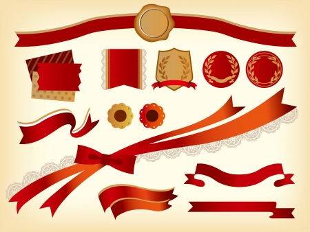 Decoration of a beautiful ribbonのイラスト素材