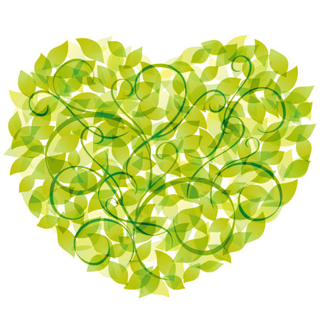 Green Heart  Ecoのイラスト素材