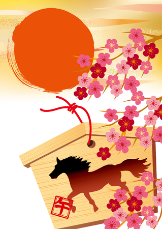 Illustration of New Year in Japanのイラスト素材