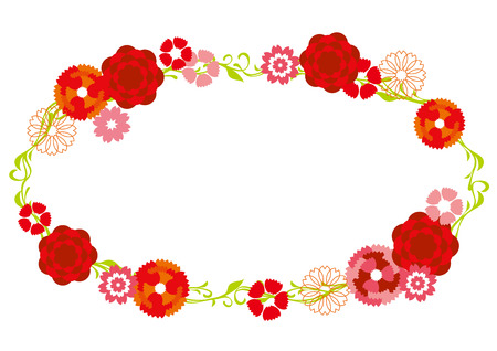 Card message of the flowerのイラスト素材