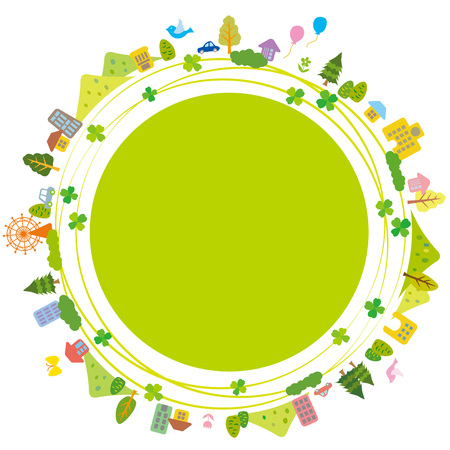 Illustration of Earth refreshing ecoのイラスト素材