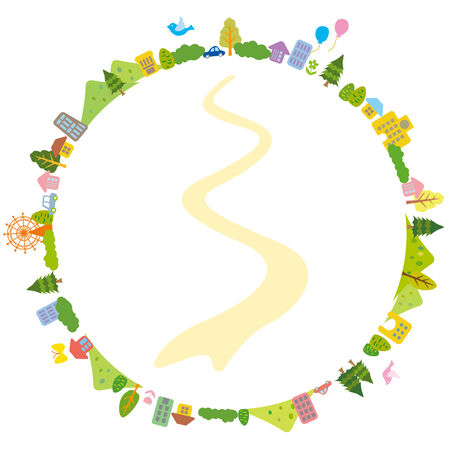Illustration of Earth refreshing ecoのイラスト素材