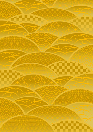 Pattern of goldのイラスト素材