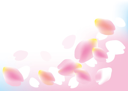 Illustration of beautiful cherry tree sakuraのイラスト素材