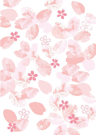 Illustration of beautiful cherry tree sakuraの写真素材