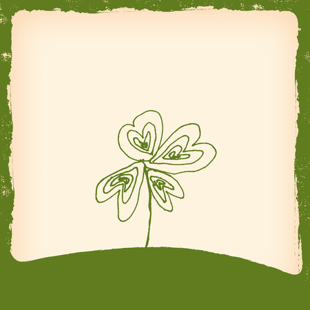 Clover that is referred to happinessのイラスト素材