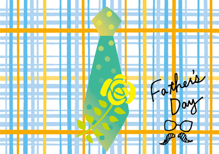 Tie poster of Father のイラスト素材