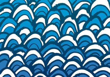 Wave patternのイラスト素材