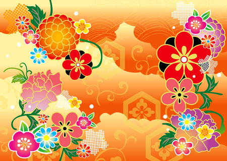 The beautiful pattern of Japanのイラスト素材