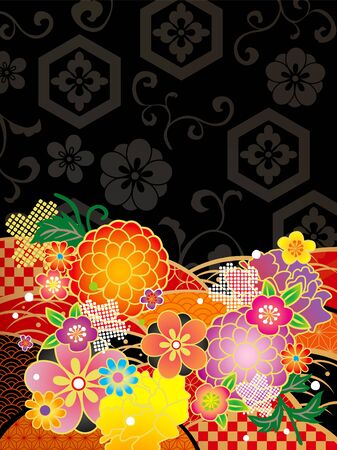 The beautiful pattern of Japanのイラスト素材
