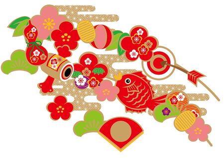 The beautiful pattern of Japanのイラスト素材