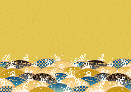 Beautiful Japanese Pattern of the Seaのイラスト素材
