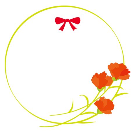 Carnation on Mother's Day.のイラスト素材
