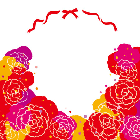 Carnation on Mother's Dayのイラスト素材