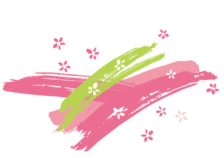 Fun spring illustrationのイラスト素材