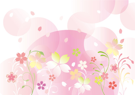 Fun spring illustrationのイラスト素材