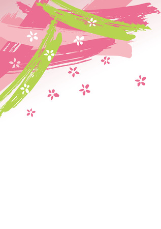 Fun spring illustrationのイラスト素材