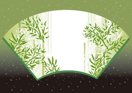 It is a beautiful illustration of bambooのイラスト素材