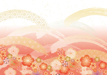 Pattern of Japanese New Year illustration.のイラスト素材