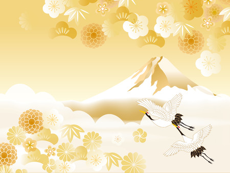 Japanese style patternのイラスト素材