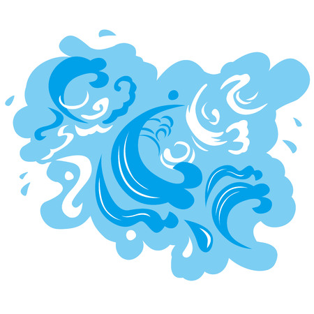 Wave design illustrationのイラスト素材