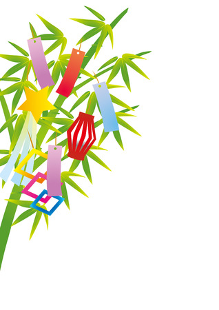Tanabata Festival in Japanのイラスト素材