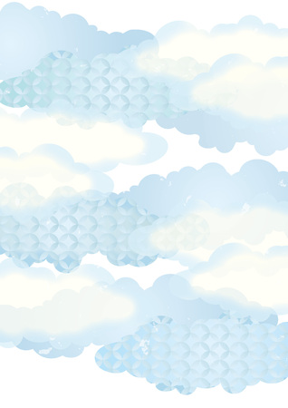 Japanese summer's fresh Japanese patternのイラスト素材