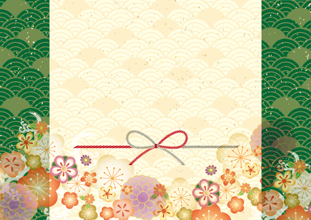 Japanese Wallpaper Patternのイラスト素材