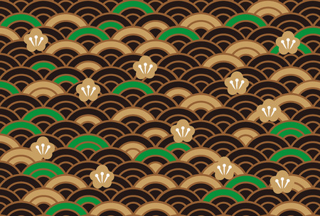 It is a beautiful Japanese pattern.のイラスト素材