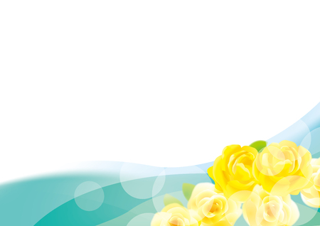 Yellow rose backgroundのイラスト素材