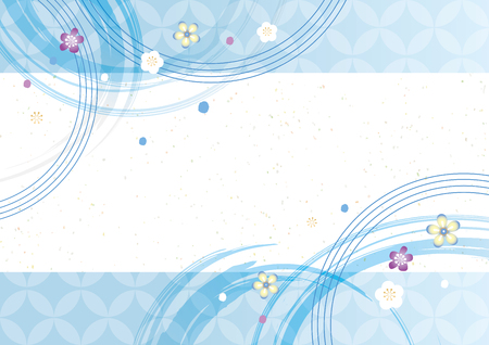 It is a traditional background image of Japanのイラスト素材