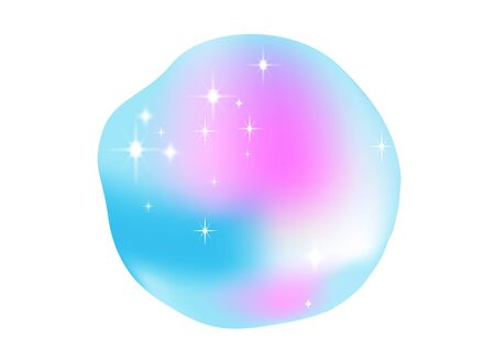 Cute pink and pop water imageのイラスト素材