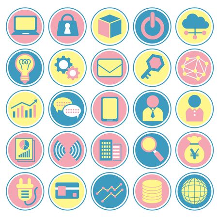 Various icons set of businessのイラスト素材