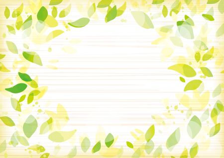Image of refreshing green leavesのイラスト素材