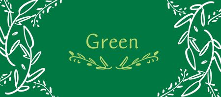 It is an illustration of a natural green leafのイラスト素材