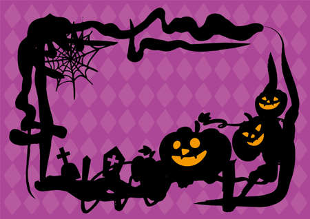 Illustration of a fun Halloween festivalのイラスト素材