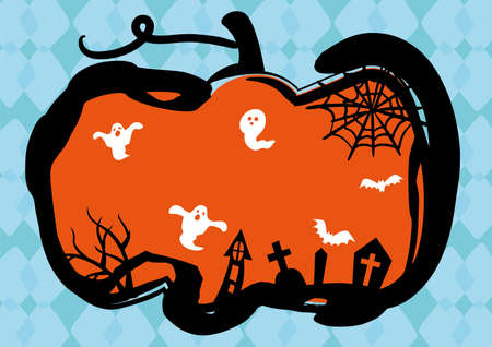 Illustration of a fun Halloween festivalのイラスト素材
