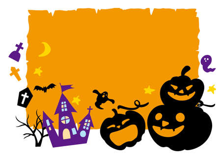 Illustration of a fun Halloween festivalのイラスト素材