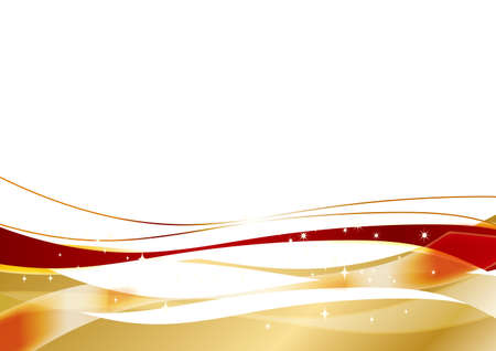 It is a gorgeous gold curve with a classic image such as Christmas and concerts.のイラスト素材