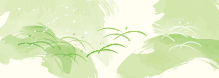 Green background pattern Fresh green matchaのイラスト素材